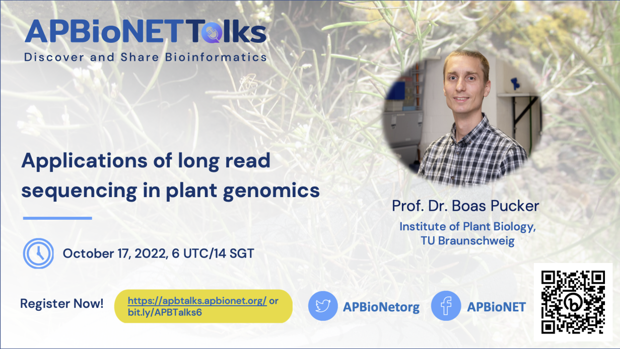 APBioNETTalks: Applications of long read sequencing in plant genomics